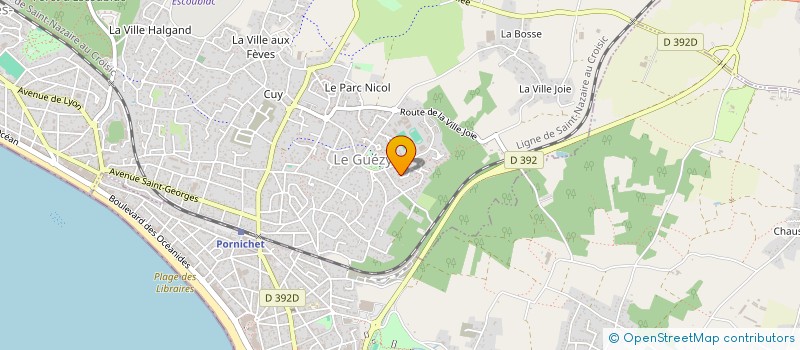 localisation de l'entreprise MADAME MARINE GUILLOU  LA BAULE-ESCOUBLAC