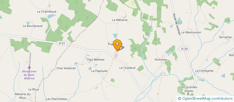localisation de l'entreprise MADAME MARINE GUINOT à SAULGOND