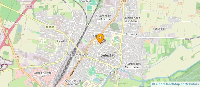 localisation de l'entreprise MADAME MARINE GUTZWILLER  SELESTAT