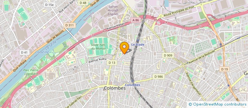 localisation de l'entreprise MADAME MARINE GUYADER à COLOMBES