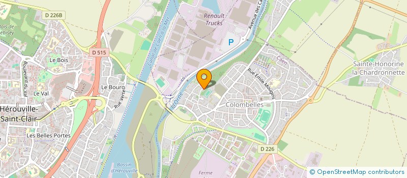 localisation de l'entreprise MADAME MARINE HAMEL  COLOMBELLES