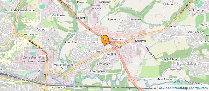 localisation de l'entreprise MADAME MARINE HAMON  ERGUE-GABERIC