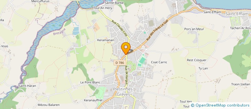 localisation de l'entreprise MADAME MARINE HAUCHECORNE  PLESTIN-LES-GREVES