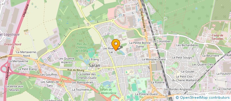 localisation de l'entreprise MADAME MARINE HEBRARD à SARAN