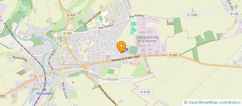 localisation de l'entreprise MADAME MARINE HENRY PETTENUZZO  MONTDIDIER