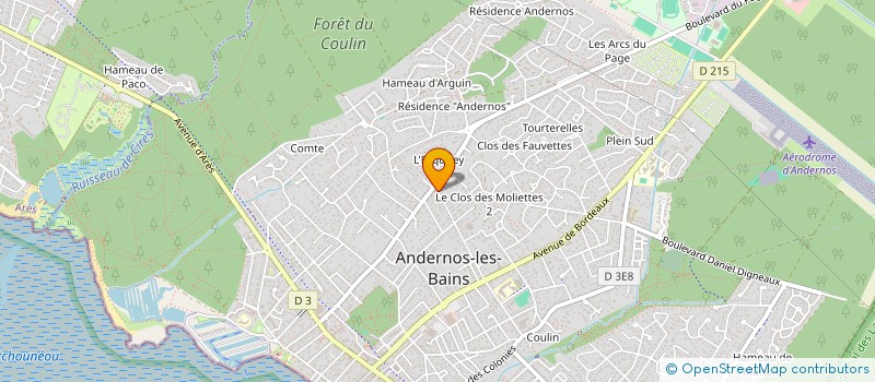 localisation de l'entreprise MADAME MARINE HERREYRE à ANDERNOS-LES-BAINS