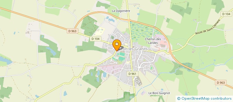 localisation de l'entreprise MADAME MARINE HERVE à BECON-LES-GRANITS