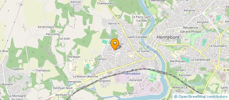 localisation de l'entreprise MADAME MARINE HERVET  HENNEBONT