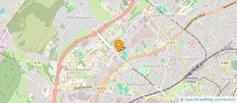 localisation de l'entreprise MADAME MARINE HOOFT  CUSSEY-SUR-L'OGNON