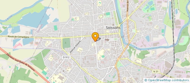 localisation de l'entreprise MADAME MARINE HOSKENS à SOISSONS
