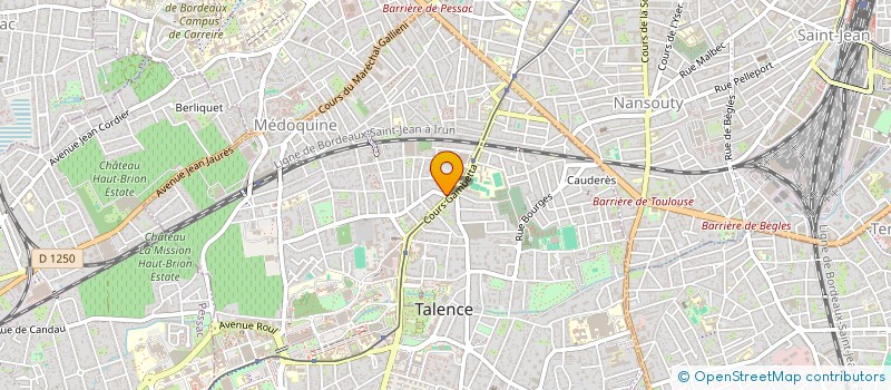 localisation de l'entreprise MADAME MARINE HOURDILLE  TALENCE