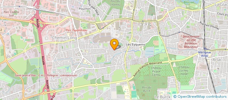 localisation de l'entreprise MADAME MARINE HUCHEZ  MERIGNAC