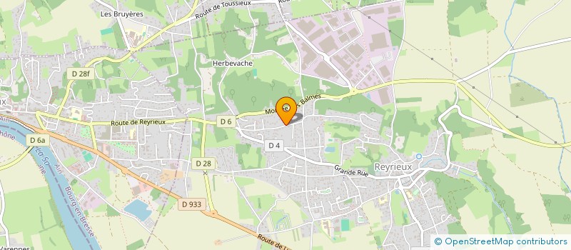 localisation de l'entreprise MADAME MARINE JACQUART  REYRIEUX