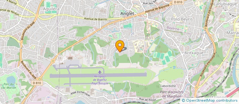 localisation de l'entreprise MADAME MARINE JACQUELIN  ANGLET