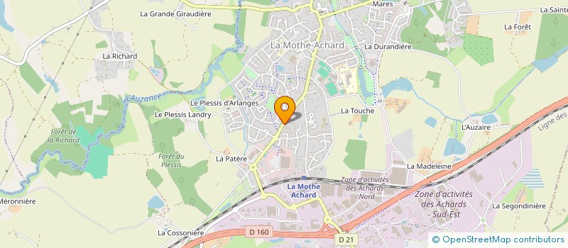 localisation de l'entreprise MADAME MARINE JACQUEMART  LES ACHARDS