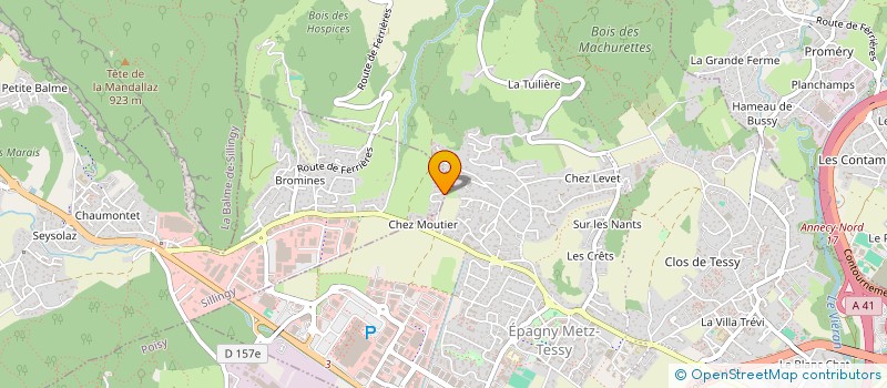 localisation de l'entreprise MADAME MARINE JACQUES SERMET  EPAGNY METZ-TESSY