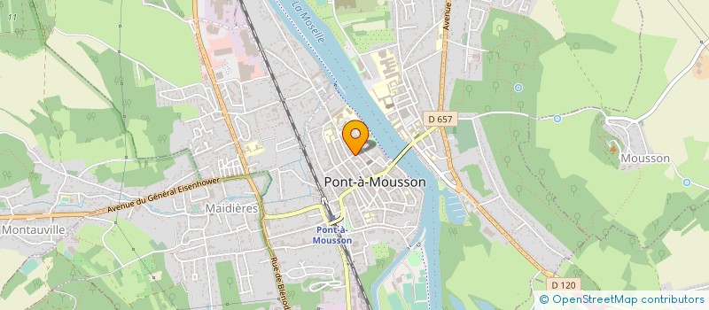 localisation de l'entreprise MADAME MARINE JACQUOT  PONT-A-MOUSSON