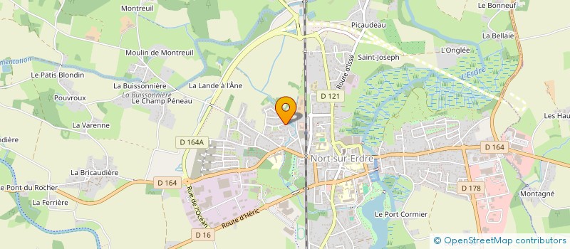 localisation de l'entreprise MADAME MARINE JAGOT à NORT-SUR-ERDRE