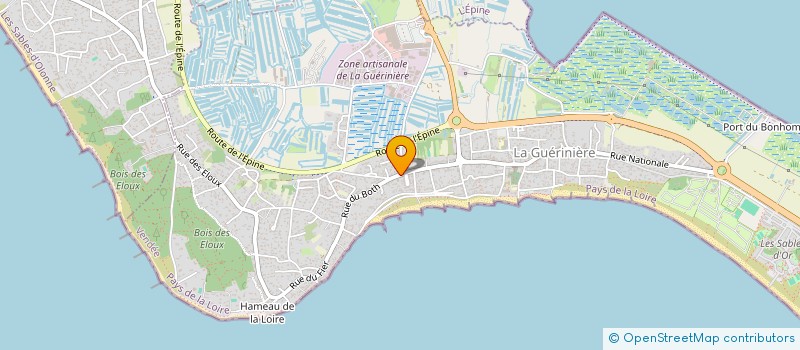 localisation de l'entreprise MADAME MARINE JALLIER à LA GUERINIERE