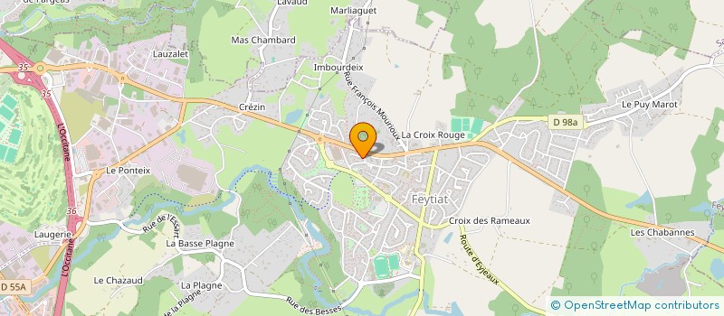 localisation de l'entreprise MADAME MARINE JASSIN à LIMOGES