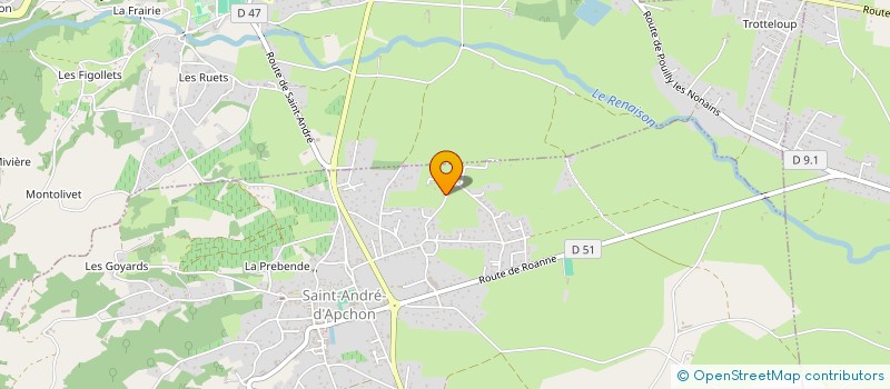 localisation de l'entreprise MADAME MARINE JEANNOT  SAINT-ANDRE-D'APCHON