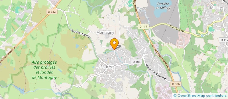 localisation de l'entreprise MADAME MARINE JOLY  MONTAGNY