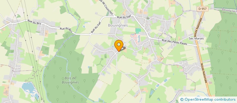 localisation de l'entreprise MADAME MARINE JOUAN  BOUVIGNIES