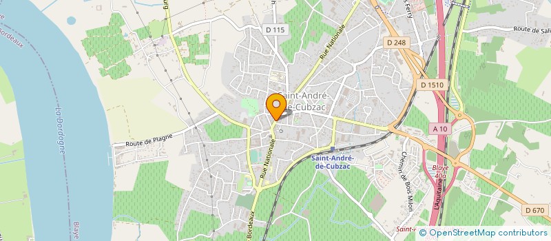 localisation de l'entreprise MADAME MARINE JOURNET  LA LANDE-DE-FRONSAC