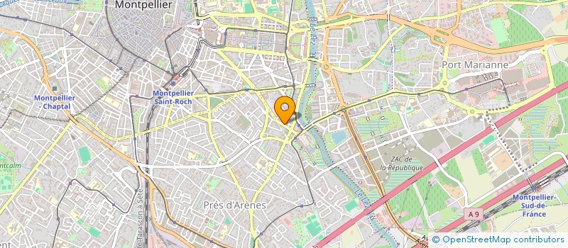 localisation de l'entreprise MADAME MARINE JUREDIEU à MONTPELLIER