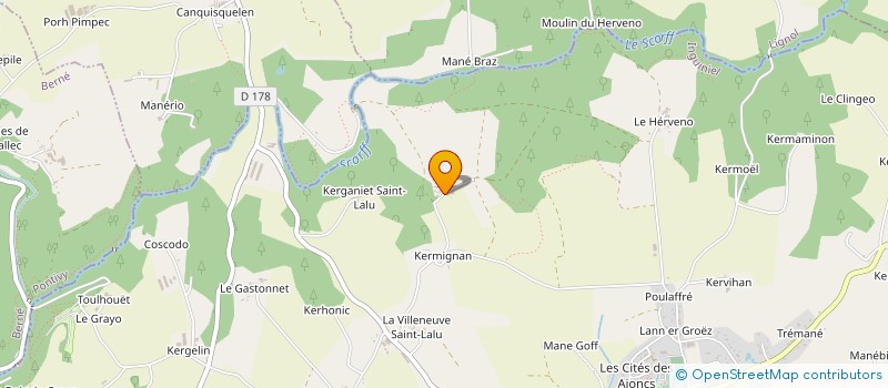 localisation de l'entreprise MADAME MARINE KERDELHUE  INGUINIEL