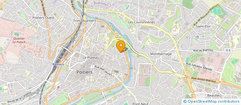 localisation de l'entreprise MADAME MARINE KERGUENO à POITIERS