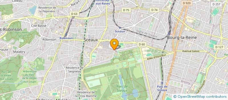 localisation de l'entreprise MADAME MARINE LABIDI à SCEAUX