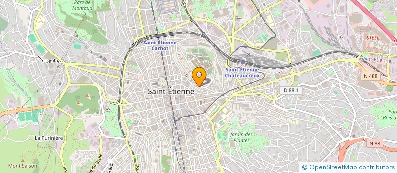 localisation de l'entreprise MADAME MARINE LACROIX à SAINT-ETIENNE