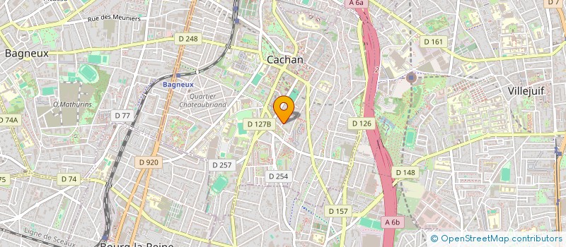 localisation de l'entreprise MADAME MARINE LACROIX  CACHAN