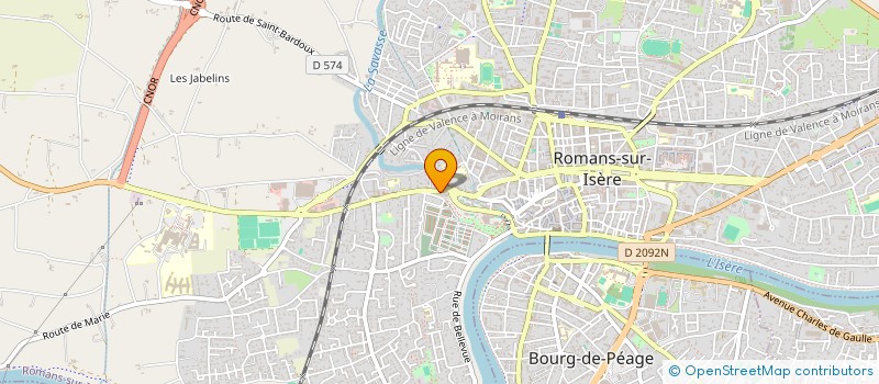 localisation de l'entreprise MADAME MARINE LAFFONT  ROMANS-SUR-ISERE