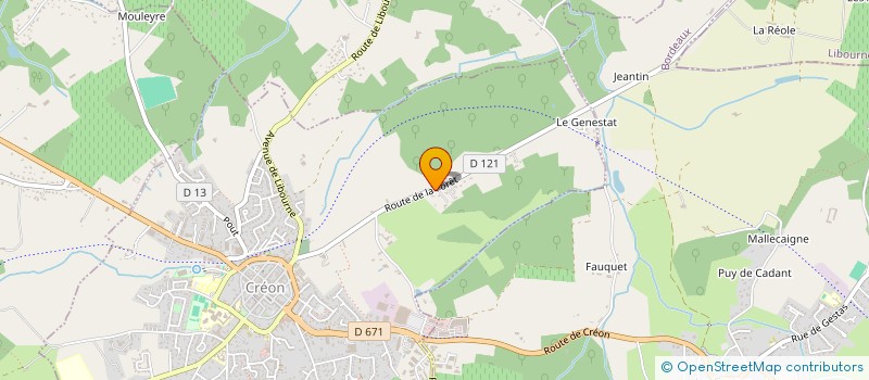 localisation de l'entreprise MADAME MARINE LAFON  CREON