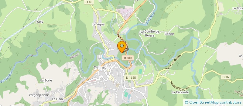 localisation de l'entreprise MADAME MARINE LAFON  TREIGNAC