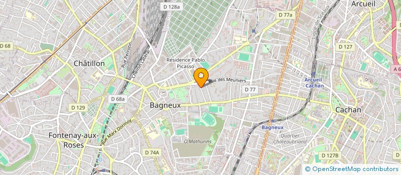 localisation de l'entreprise MADAME MARINE LAFOND  BAGNEUX