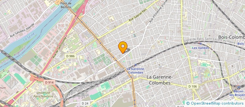 localisation de l'entreprise MADAME MARINE LAGOUTTE à COLOMBES