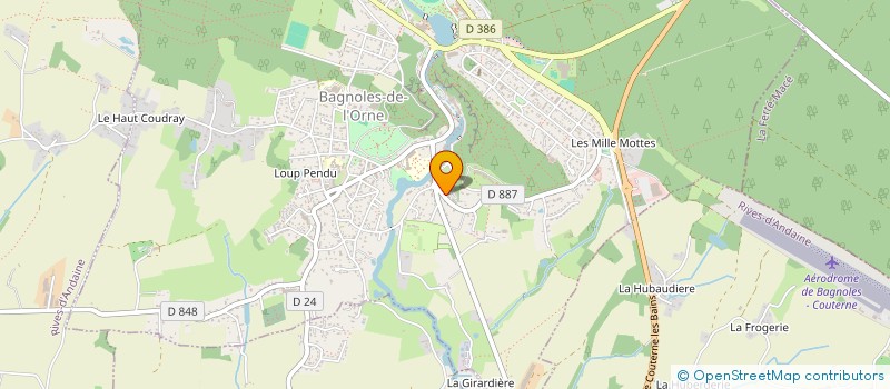 localisation de l'entreprise MADAME MARINE LANDEMAINE à BAGNOLES DE L'ORNE NORMANDIE