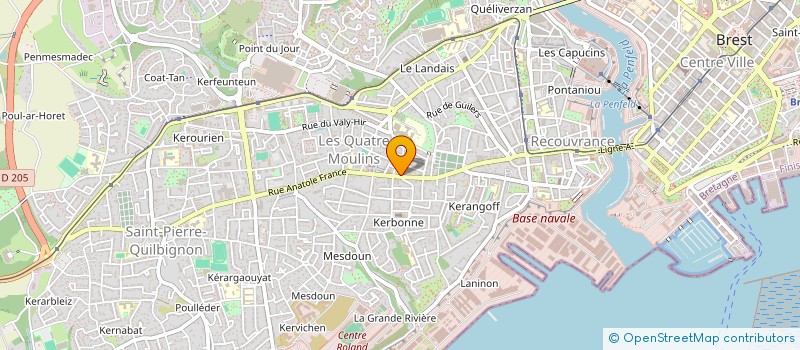 localisation de l'entreprise MADAME MARINE LANGLET à BREST