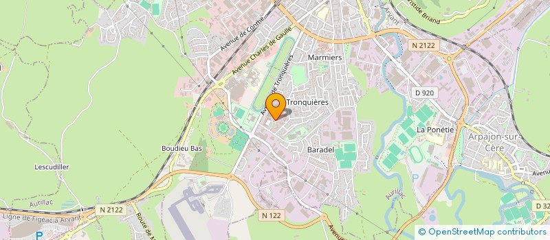 localisation de l'entreprise MADAME MARINE LAPORTE GALY à AURILLAC