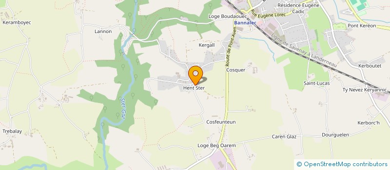 localisation de l'entreprise MADAME MARINE LAROUX  BANNALEC