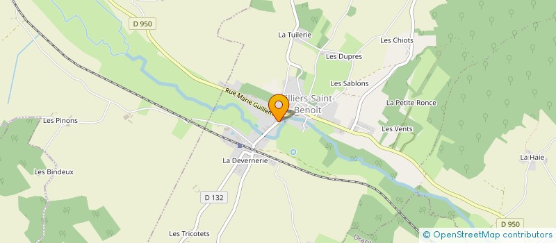 localisation de l'entreprise MADAME MARINE LASTERE  VILLIERS-SAINT-BENOIT