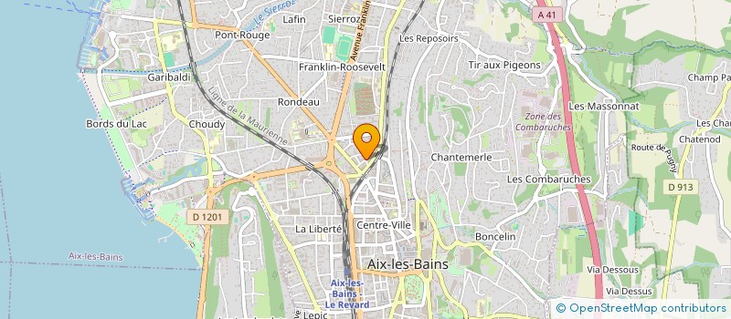 localisation de l'entreprise MADAME MARINE LAUER à AIX-LES-BAINS