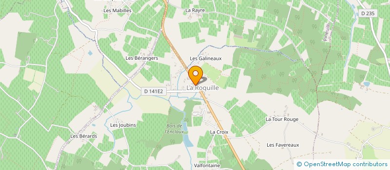 localisation de l'entreprise MADAME MARINE LAVANDIER  LA ROQUILLE