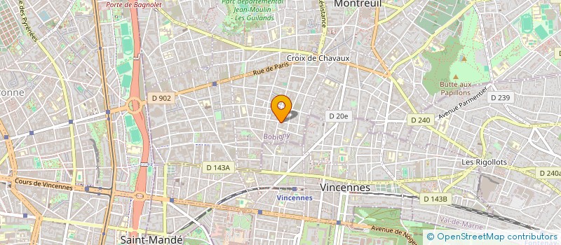 localisation de l'entreprise MADAME MARINE LAVEDRINE à MONTREUIL