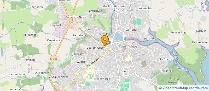 localisation de l'entreprise MADAME MARINE LE BERRE à PONT-L'ABBE