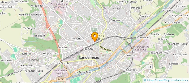 localisation de l'entreprise MADAME MARINE LE BRIS  LANDERNEAU