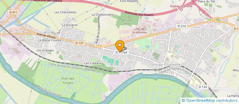 localisation de l'entreprise MADAME MARINE LE DANNOIS  TONNAY-CHARENTE